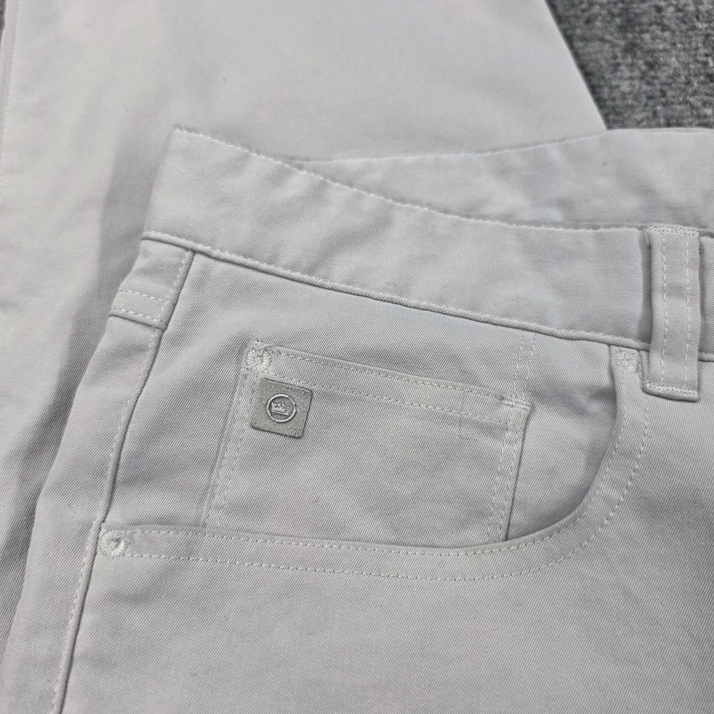 Peter Millar Mens EB66 Performance Five Pocket Pants Grey 42x34 ME0EB66FB - Picture 5 of 13